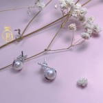 Hoa tai ngọc trai móc nơ HTMN