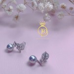 Hoa tai cánh hoa viên trai xám nhật Akoya HTAk