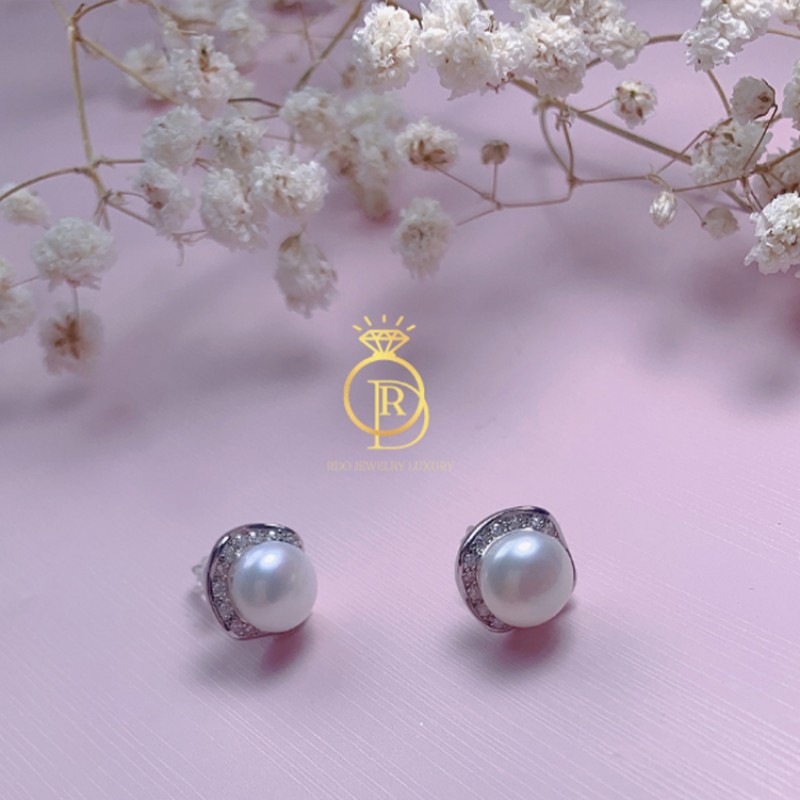 Hoa tai ngọc trai vuông HTV